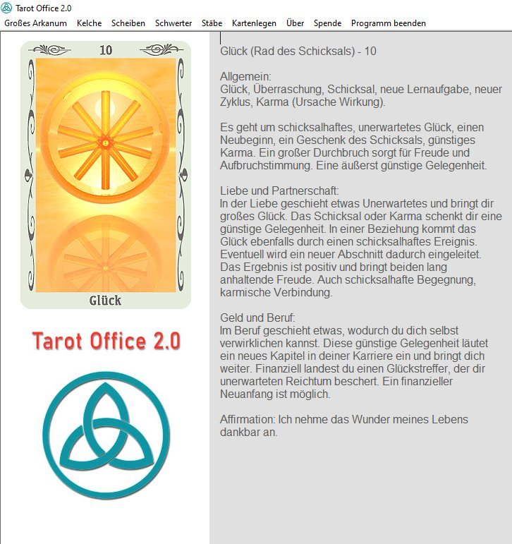 tarot office tarotkarte deutung